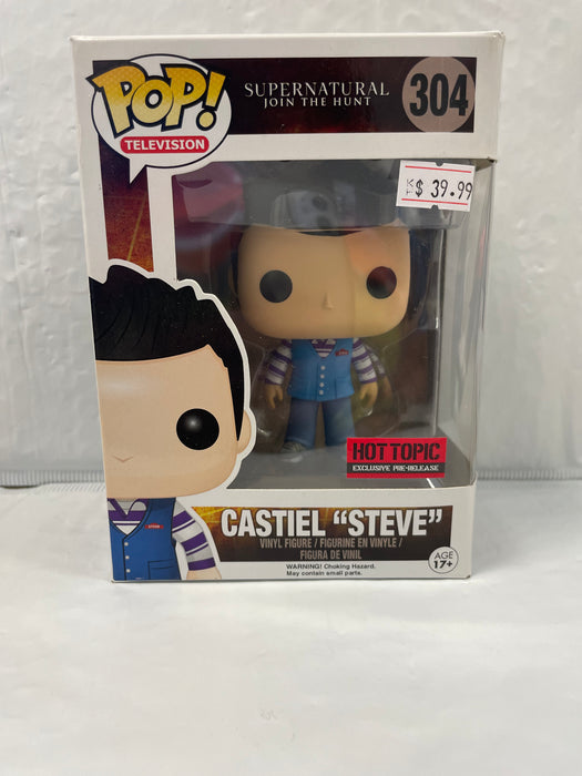 Supernatural Join The Hunt: Castiel “Steve” #304 (Hot Topic Pre-Release Exclusive) - In Box - Funko Pop