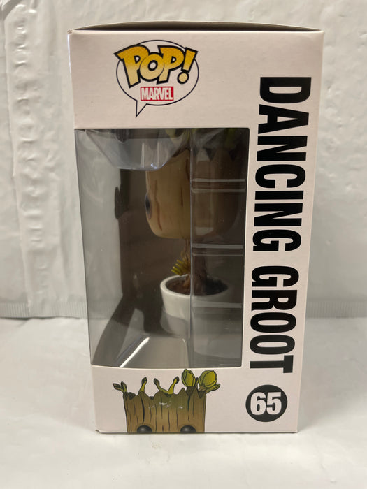 Marvel Guardians Of The Galaxy: Dancing Groot #65 (White Pot) - In Box - Funko Pop