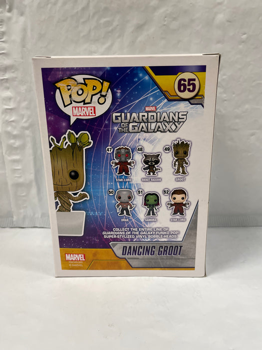 Marvel Guardians Of The Galaxy: Dancing Groot #65 (White Pot) - In Box - Funko Pop