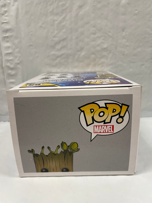 Marvel Guardians Of The Galaxy: Dancing Groot #65 (White Pot) - In Box - Funko Pop