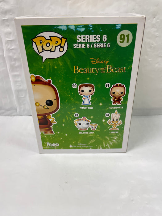 Disney: Cogsworth #91 - In Box - Funko Pop