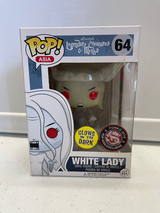 Legendary Creatures And Myths: White Lady #64 (Glows In The Dark) (2016 Pop Asia Exclusive) - In Box - Funko Pop