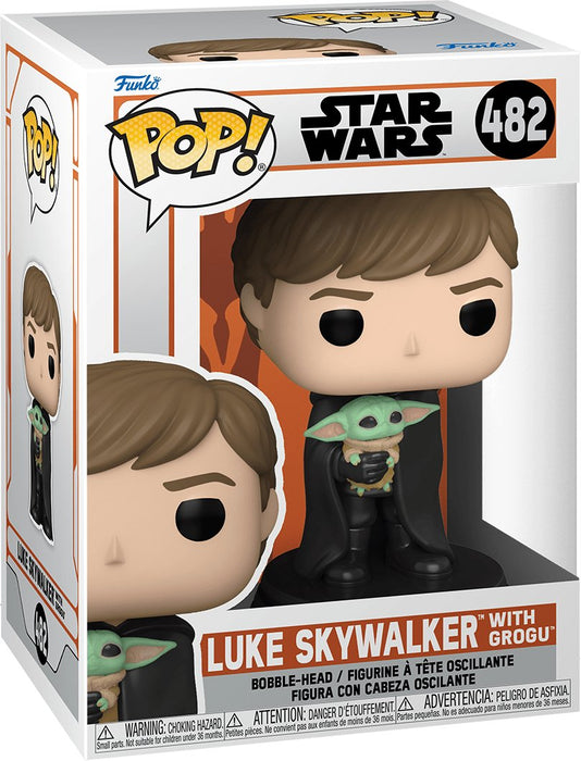 Star Wars: Luke Skywalker With Grogu #482 - With Box - Funko Pop