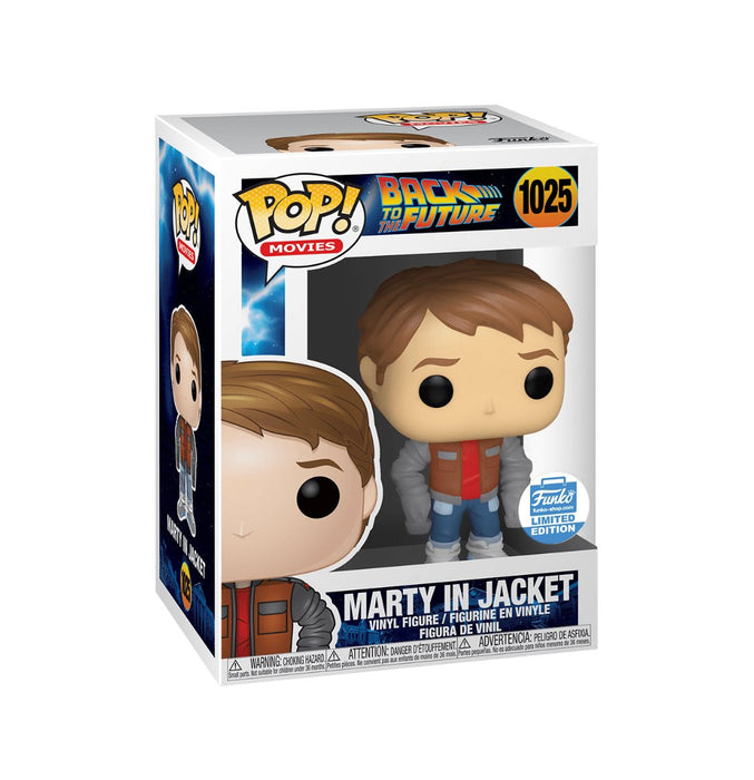 Back To The Future: Marty In Jacket (Funko Shop Exclusive) #1025 - With Box - Funko Pop