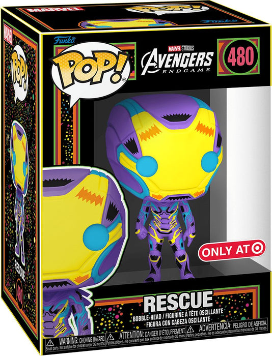 Avengers Endgame: Rescue(Blacklight) (Target Exclusive) #480 - With Box - Funko Pop