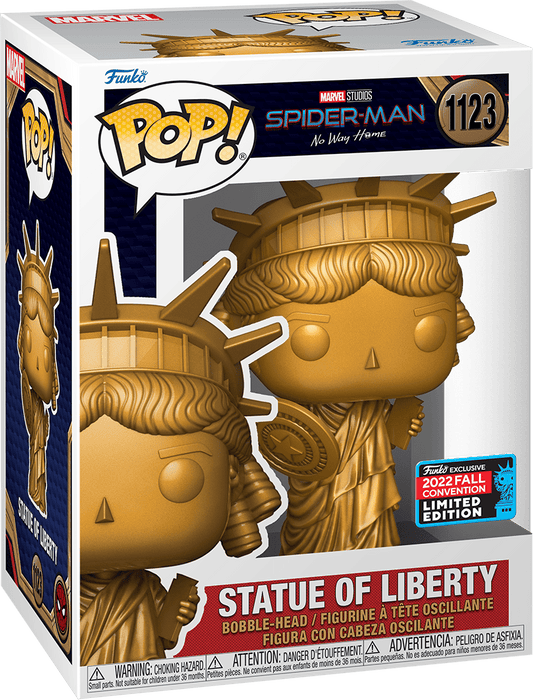 Marvel Spiderman: Statue Of Liberty #1123 (2022 Fall Convention Exclusive) - With Box - Funko Pop