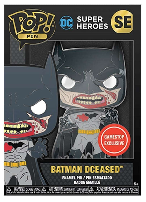 DC Super Heroes: Batman Dceased (GameStop Exclusive) Enamel Pin - New - Funko Pop