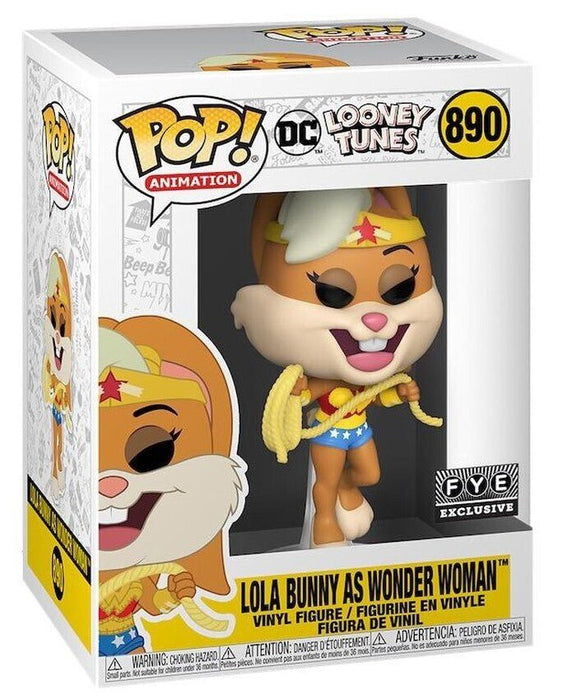 DC Looney Tunes: Lola Bunny As Wonder Woman #890 (FYE Exclusive) - In Box - Funko Pop