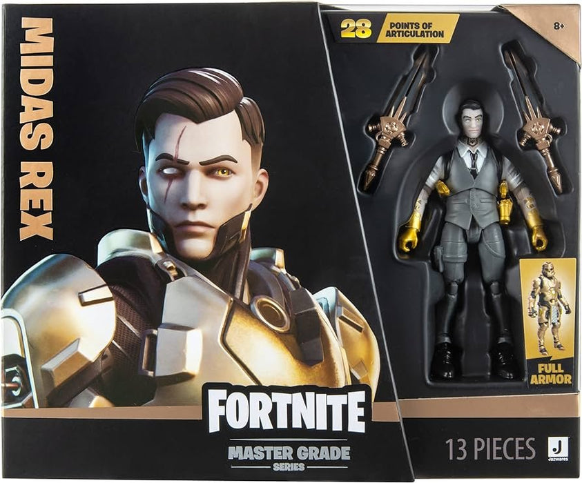 Fortnite Master Grade Series Midas Rex Action Figure - New - Toys