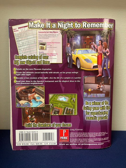 Prima The Sims 2 Nightlife Official Strategy Guide