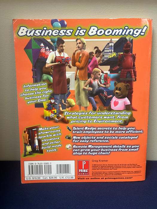 Prima The Sims 2 Open For Business Official Strategy Guide