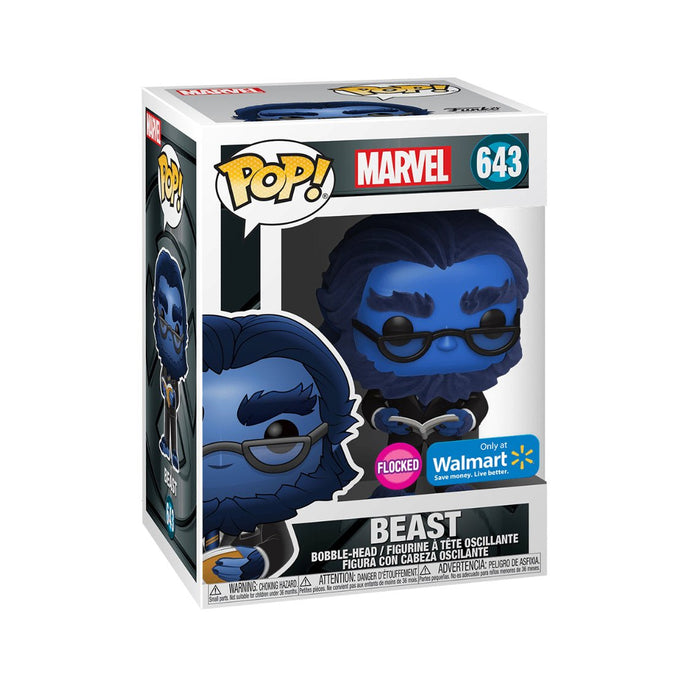 Marvel: Beast #643 (Flocked) (Walmart Exclusive) - In Box - Funko Pop