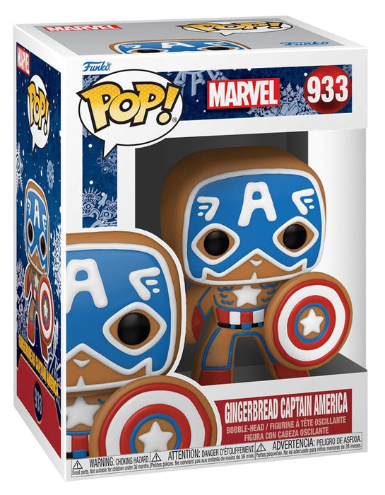 Marvel: Gingerbread Captain America #933 - In Box - Funko Pop