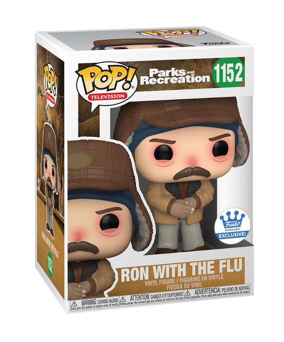 Parks And Recreation: Ron With The Flu #1152 (Funko Exclusive) - With Box - Funko Pop