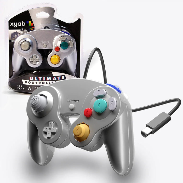 Wired Controller (New) - Silver - Nintendo Gamecube