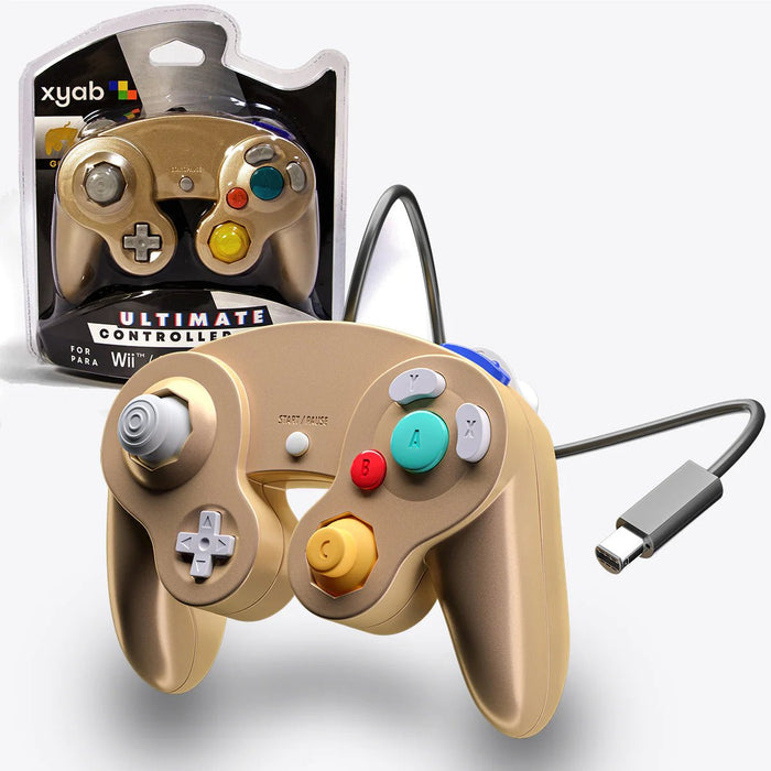 Wired Controller (New) - Gold - Nintendo Gamecube