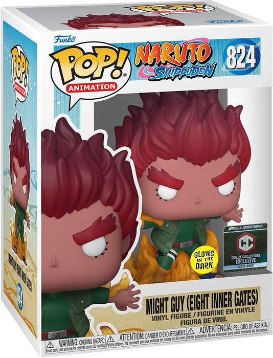 Naruto: Might Guy #824 (Glows In The Dark) (CC Exclusive) - With Box - Funko Pop