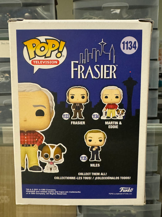 Frasier: Martin & Eddie #1134 - With Box - Funko Pop