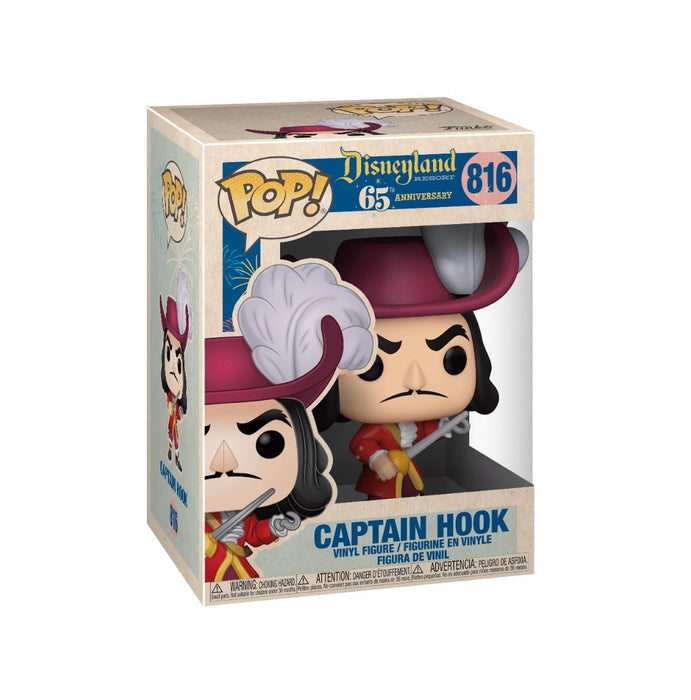 Disneyland 65TH Anniversary: Captain Hook #816 - With Box - Funko Pop