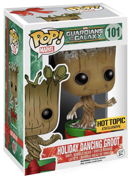 Marvel Guardians Of The Galaxy: Holiday Dancing Groot #101 - With Box - Funko Pop