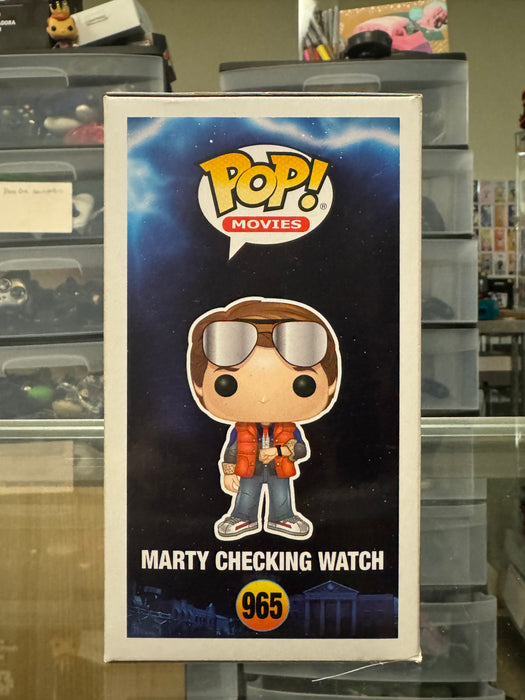 Back To The Future: Marty Checking Watch #965 (2020 Summer Convention Exclusive) - With Box - Funko Pop