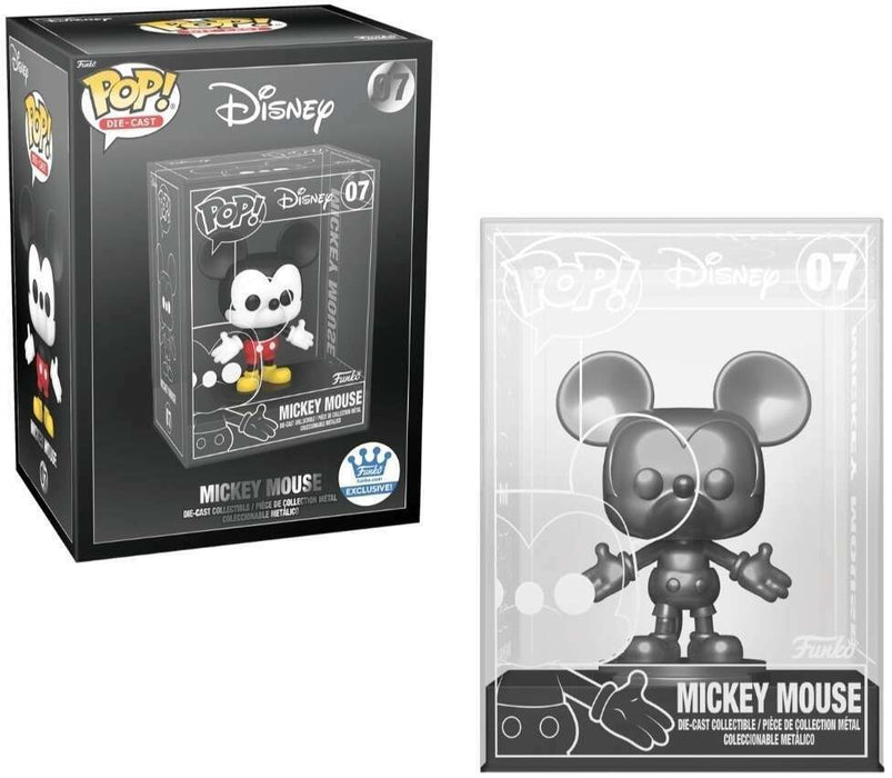 Disney: Mickey Mouse #07 Die-Cast (Silver Metalic) - With Box - Funko Pop