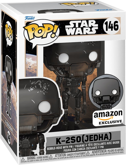 Star Wars: K-2S0 (Jedha) #146 (Amazon Exclusive) - With Box - Funko Pop