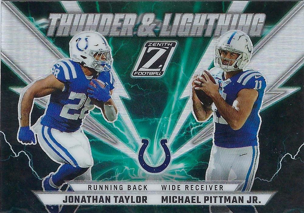 2022 Panini Zenith: Jonathan Taylor / Michael Pittman Jr #TL-JM