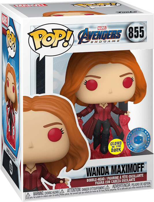 Marvel Avengers: Wanda Maximoff #855 (Glows In The Dark) (Pop In A Box Exclusive) - In Box - Funko Pop