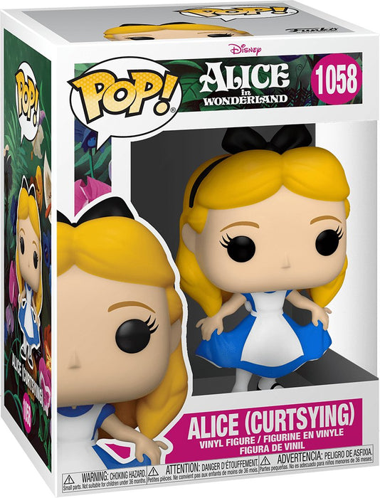 Disney Alice In Wonderland: Alice (Curtsying) #1058 - In Box - Funko Pop