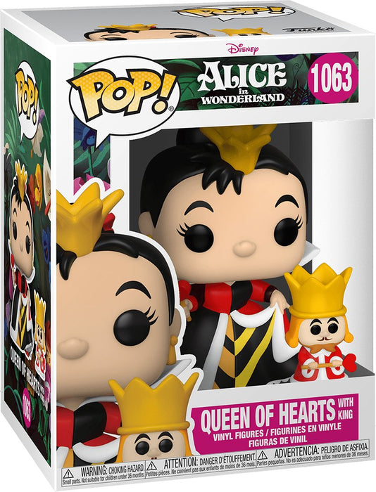 Disney Alice In Wonderland: Queen Of Hearts With King #1063 - In Box - Funko Pop