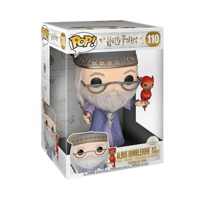 Harry Potter: Albus Dumbledore With Fawkes #110 (Jumbo) - In Box - Funko Pop