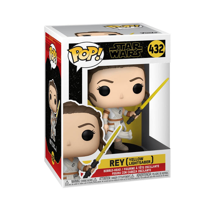 Star Wars: Rey (Yellow Lightsaber) #432 - In Box - Funko Pop