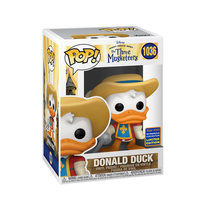 Disney The Three Musketeers: Donald Duck #1036 (2021 Wondrous Convention Exclusive) - In Box - Funko Pop