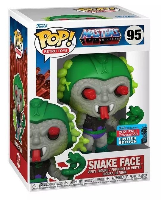 Masters Of The Universe: Snake Face #95 (2021 Fall Convention Exclusive) - In Box - Funko Pop