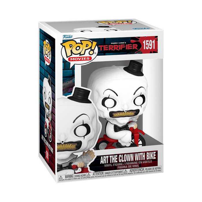 Terrifier: Art The Clown With Bike #1591 - In Box - Funko Pop