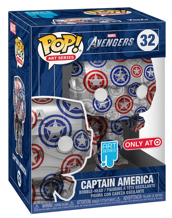 Marvel Avengers: Captain America #32 (Art Series) (Target Exclusive) - In Box - Funko Pop