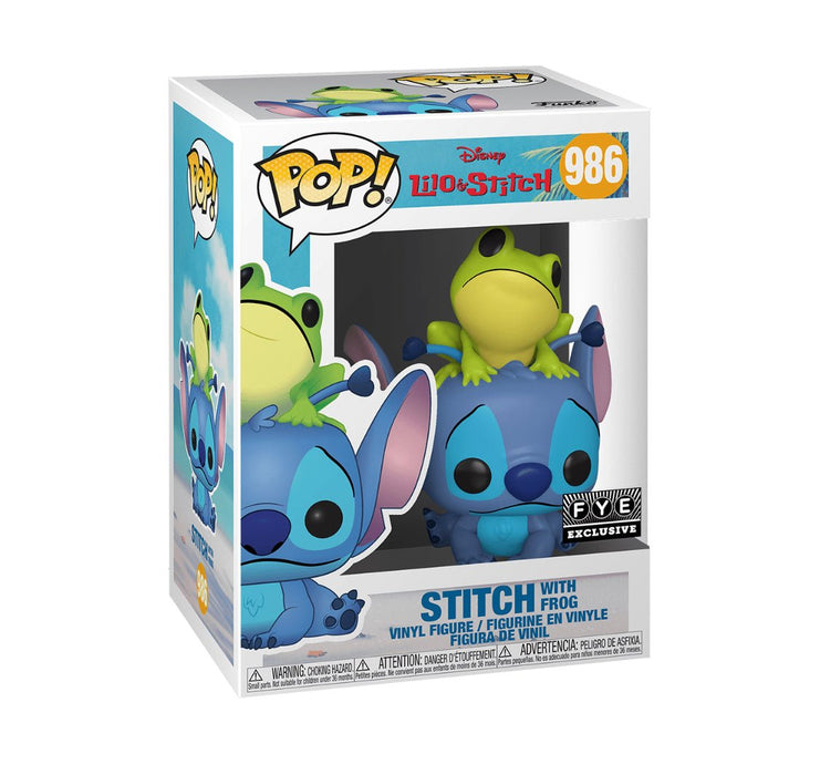 Disney: Stitch With Frog #986 (Special Exclusive) - With Box - Funko Pop