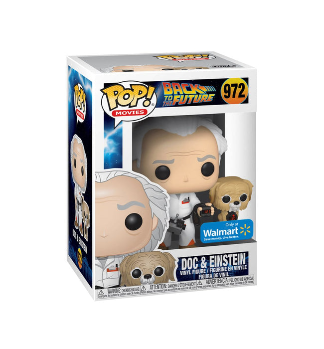 Back To The Future: Doc & Einstein #972 (Walmart Exclusive) - With Box - Funko Pop