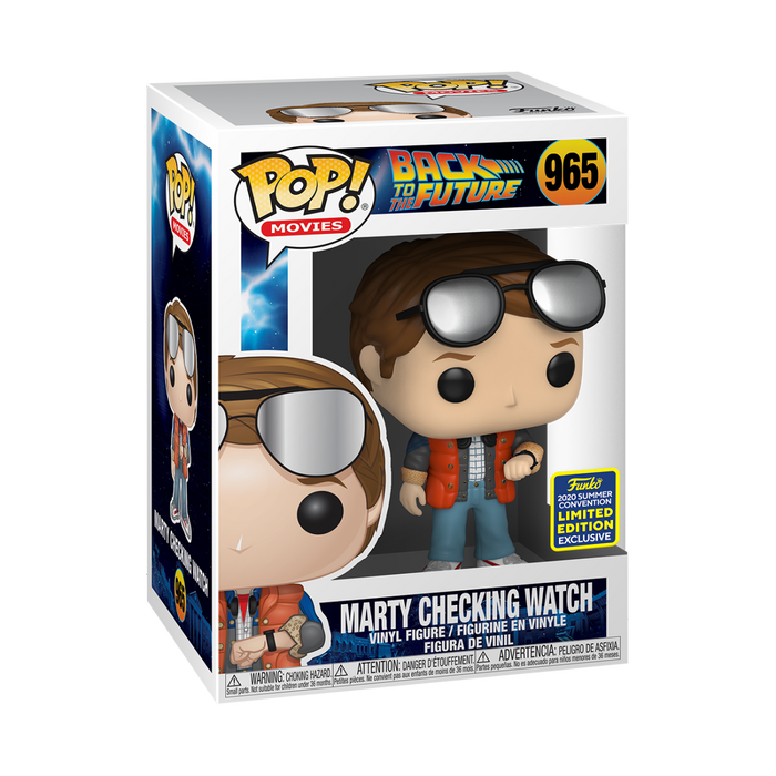 Back To The Future: Marty Checking Watch #965 (2020 Summer Convention Exclusive) - With Box - Funko Pop