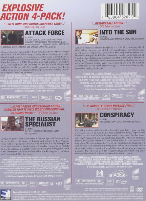 Attack Force / Into the Sun / The Russian Specialist / Conspiracy - DVD